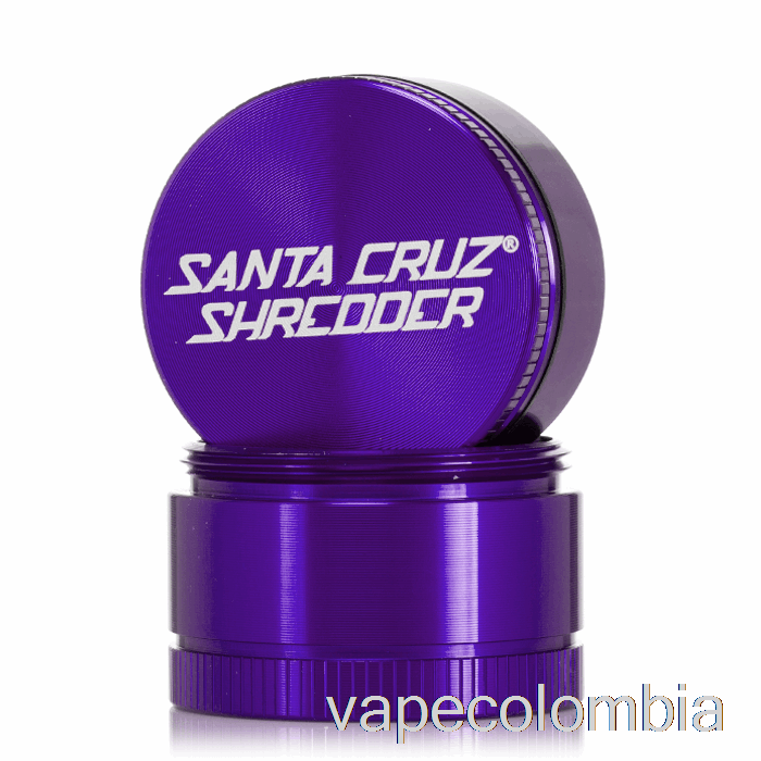 Kit De Vape Completo Trituradora Santa Cruz 1.6 Pulgadas Molinillo Pequeño De 3 Piezas Morado (40 Mm)